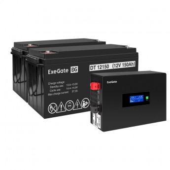 Комплект EXEGATE ИБП EX295994RUS + батарея 150Aч EX282990RUS 2шт