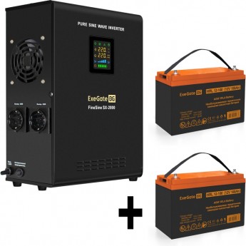 Комплект EXEGATE ИБП EX296001RUS + батарея 100Aч EX285656RUS 2шт