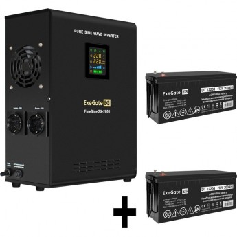 Комплект EXEGATE ИБП EX296001RUS + батарея 200Aч EX282991RUS 2шт
