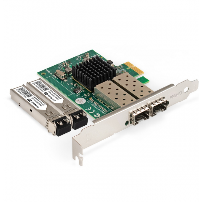 Сетевой адаптер SFP EXEGATE EXE-82576-F2 + Трансивер EXEGATE EXT-1G-MM850-LC2-550M EX298937RUS