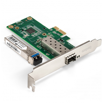 Сетевой адаптер SFP EXEGATE EXE-I210-F1 + Трансивер EXT-1G-SM1310-LC2-20KM